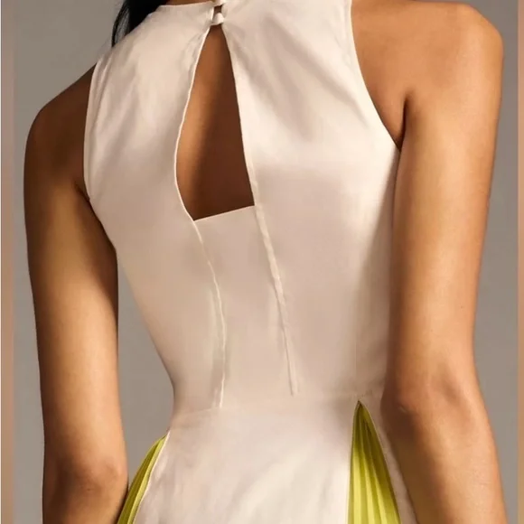 Anthropologie Maeve Sleeveless Pleated Dress, NWT - Picture 4 of 9